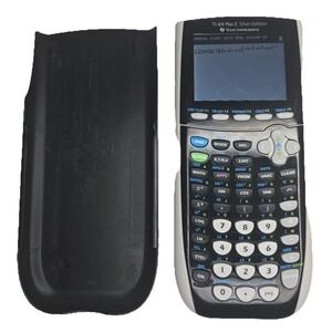 Texas‎ Instruments TI-84 Plus Silver Edition Graphing Calculator + Cover TESTED
